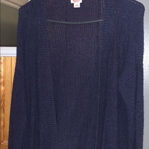 Blue Knit Cardigan